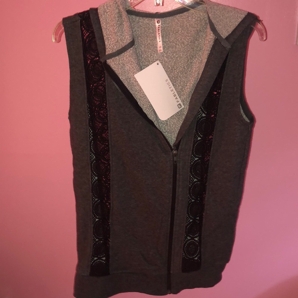 Hooded vest with zipper closure from Fabletics